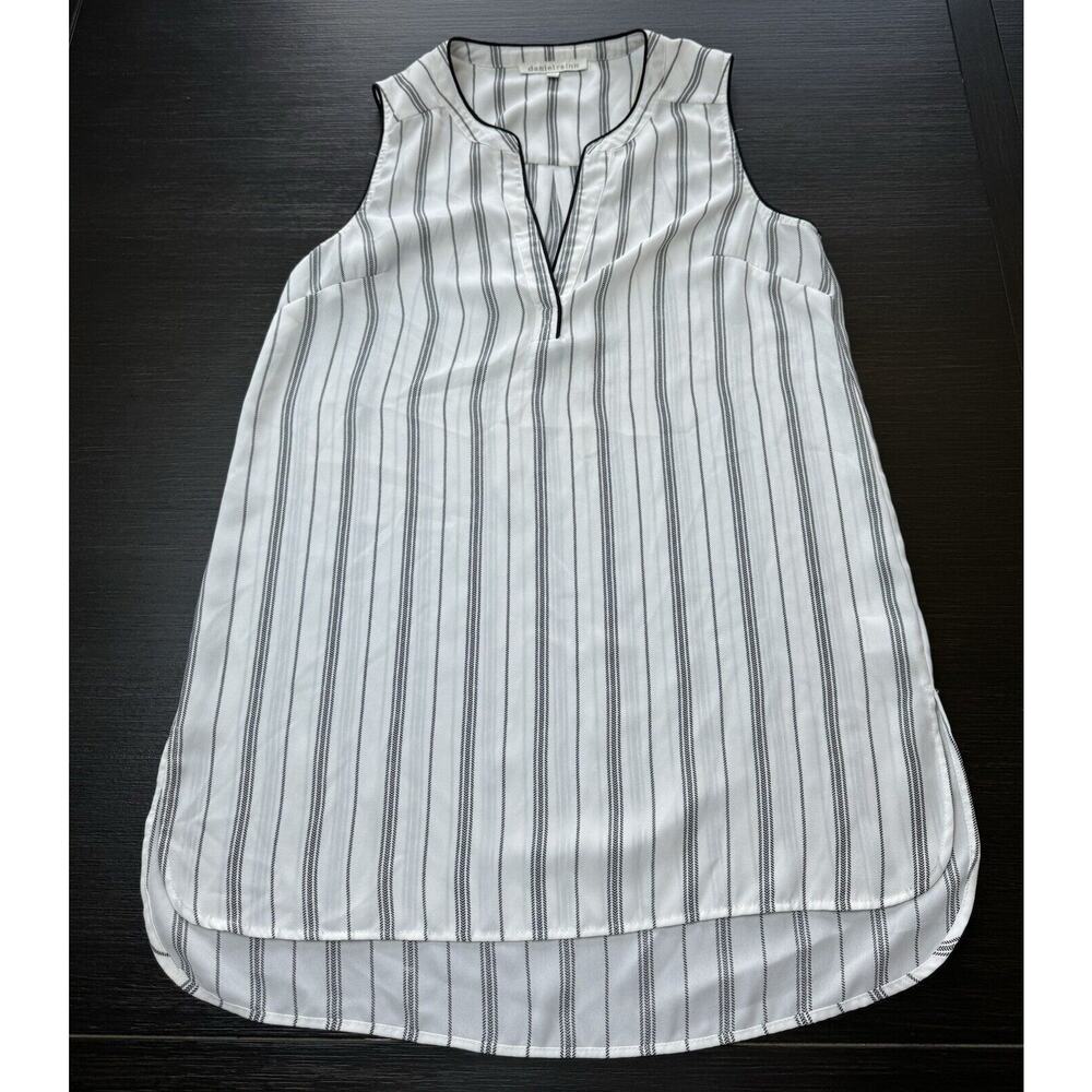 daniel rainn Woman’s Sleeveless Top Striped White/Black Size S
